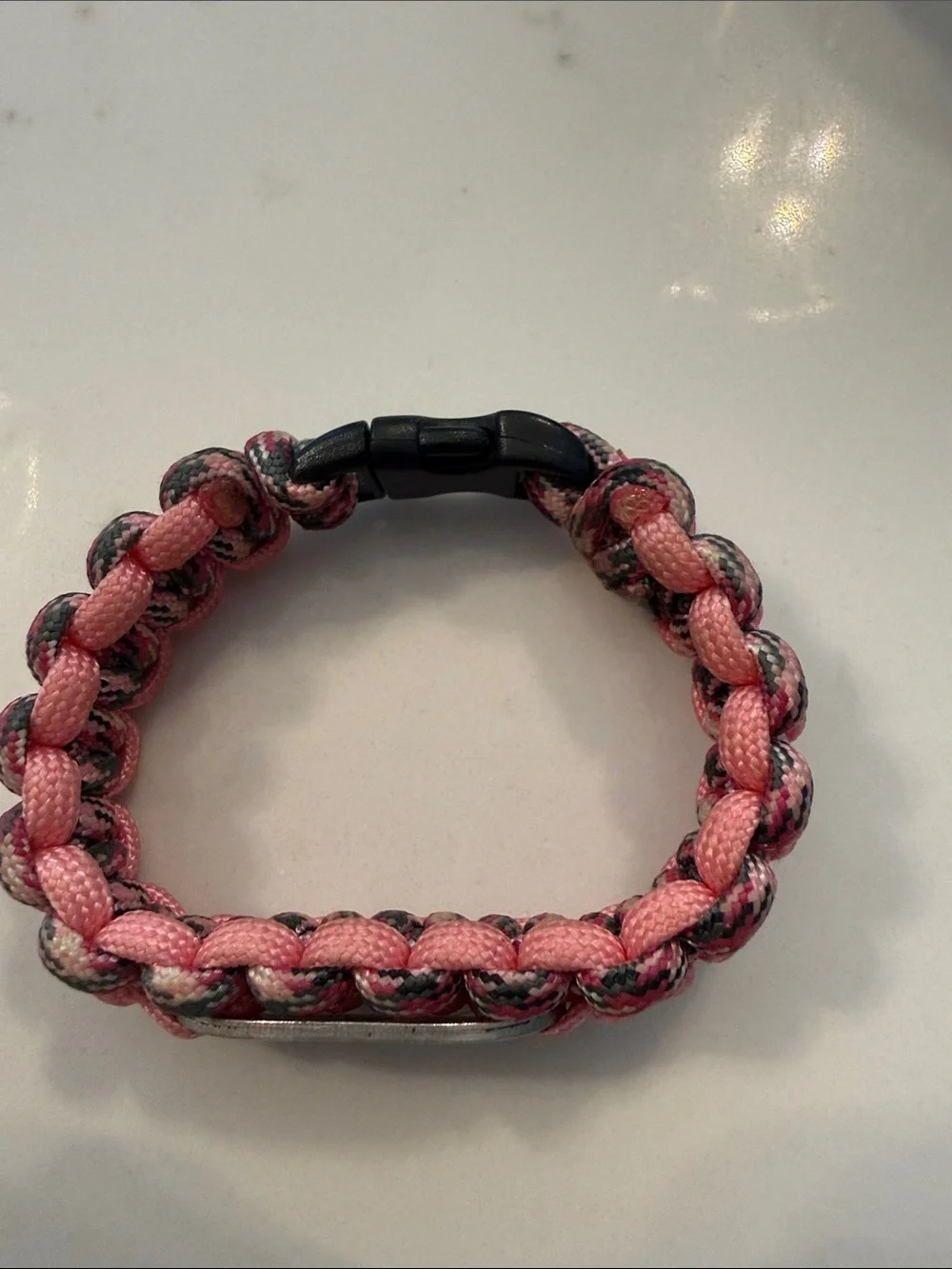 I Love You More Paracord Bracelet Pink